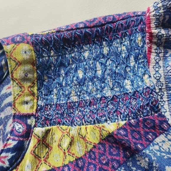 Live And Let Live Colorful Boho Top - Picture 3 of 14